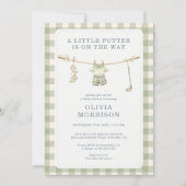 Faire-Part de Naissance Little Putter Golf Linge d (Devant)