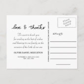 Faire-part de naissance Love Et Merci Trois Photos (Dos)