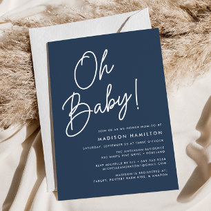 Faire-part de Naissance Marin Minimaliste Oh Baby