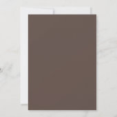 Faire-part de naissance marron et beige à ruban ca (Dos)