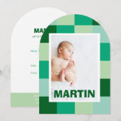 Faire-Part de naissance Martin (Devant / Derrière)
