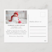Faire-part de naissance Merry & Bright Photographi (Dos)