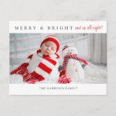 Faire-part de naissance Merry & Bright Photos cart (Devant)