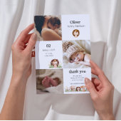 Faire-part de naissance minimaliste