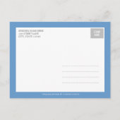 Faire-part de naissance Modern Tones - Bleu (Dos)