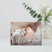 Faire-part de naissance moderne (Debout devant)