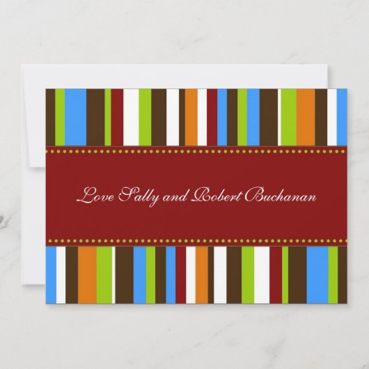 Faire-part de naissance moderne (Dos)