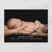 Faire-part de naissance moderne (Devant)