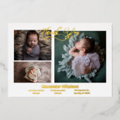 Faire-part de naissance moderne avec photo de bébé (Recto)