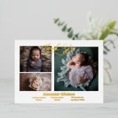 Faire-part de naissance moderne avec photo de bébé (Debout devant)