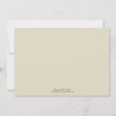 Faire-part de naissance moderne beige (Dos)