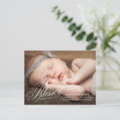 Faire-part de naissance moderne BÉNÉFICIÉ (Debout devant)