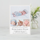 Faire-part de naissance Moderne Bienvenue Petit Ge (Debout devant)
