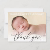 FAIRE-PART DE NAISSANCE moderne de luxe callligrap (Devant)