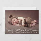 faire-part de naissance moderne de noël (Devant)