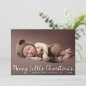 faire-part de naissance moderne de noël (Debout devant)