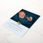 Faire-part de naissance Moderne empreinte de pied (Rotation)