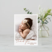 Faire-part de naissance moderne et élégant (Debout devant)