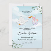 Faire-part de naissance Moderne Eucalyptus (Devant)
