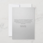 Faire-part de naissance moderne gris et blanc avec (Dos)