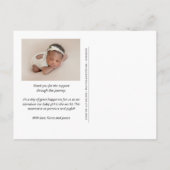 Faire-Part de Naissance Moderne Notre Petit Miracl (Dos)