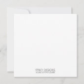 Faire-part de naissance monogramme (Dos)