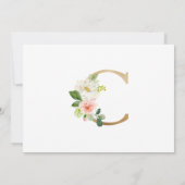 Faire-part de naissance monogramme (Dos)