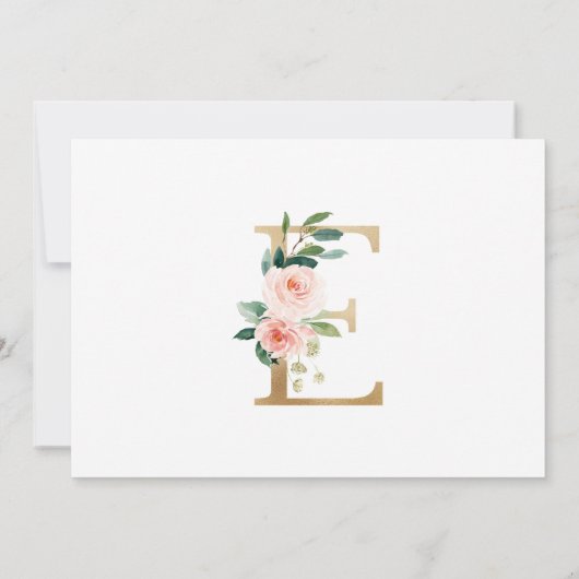 Faire-part de naissance monogramme (Dos)