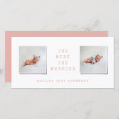 Faire-part de naissance multi-photo simple (Devant / Derrière)