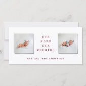 Faire-part de naissance multi-photo simple (Devant)