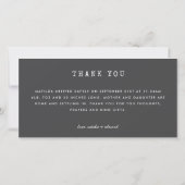Faire-part de naissance multi-photo simple (Dos)