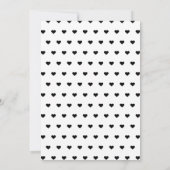 Faire-part de naissance noir et blanc tendance (Dos)