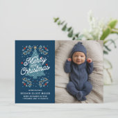 Faire-part de naissance Notre Joyeuse Petite Carte (Debout devant)