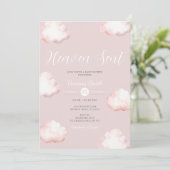 Faire-Part de Naissance Nuage Rose Ciel Envoyé (Debout devant)
