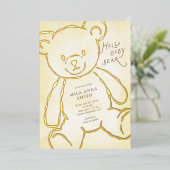Faire-part de naissance Ourson (Debout devant)
