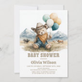 Faire-part de naissance ourson rustique pour bébé (Devant)