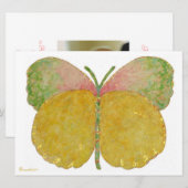 Faire-part de naissance papillon de juin (Devant / Derrière)