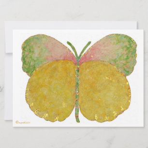 Faire-part de naissance papillon de juin