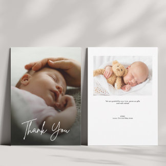 Faire-part de Naissance Personnalisé 2 Photos Baby