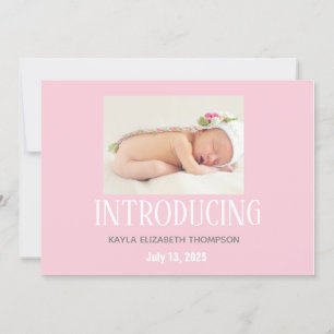 Faire-part de naissance personnalisé avec photo de