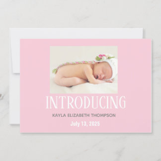 Faire-part de naissance personnalisé avec photo de
