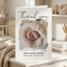 Faire-part de naissance personnalisé avec photo du