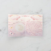 Faire-part de naissance petite fille noire - Nuage (Intérieur)