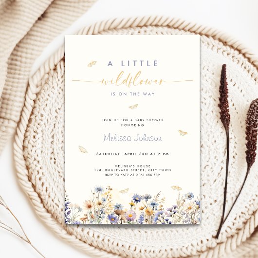 Faire-Part de Naissance Petite Fleur Sauvage de Pr