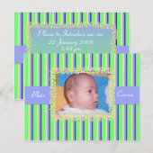 Faire-part de naissance photo (Devant / Derrière)