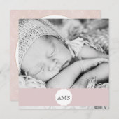 Faire-part de naissance photo (Devant / Derrière)
