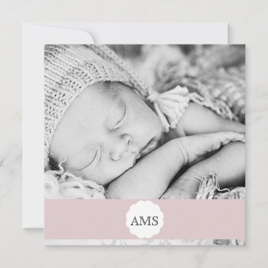 Faire-part de naissance photo (Devant)