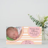 Faire-part de naissance photo (Debout devant)