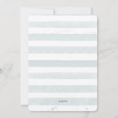 Faire-part de naissance photo avec des rayures sar (Dos)