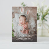 Faire-part de naissance photo Baby 2 (Debout devant)